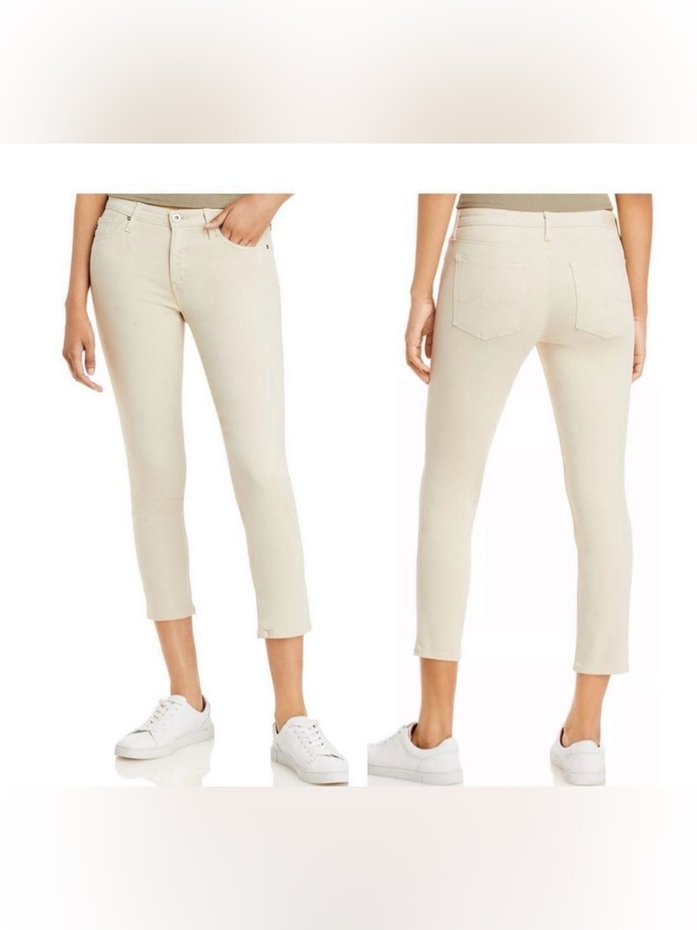 AG Adriano Goldschmied Women's Prima Cigarette Ankle Jeans Denim Size 29R